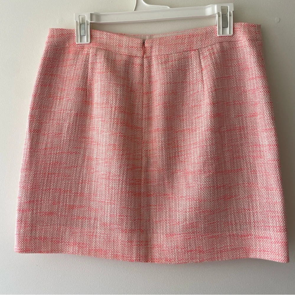 J. Crew NWT Peach Shimmer Mini Pencil Skirt Size 8 - Picture 2 of 6